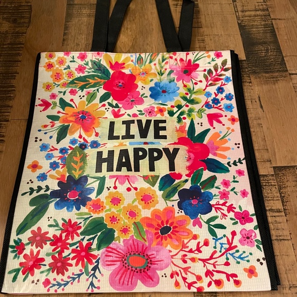 “Live Happy” Reusable Bags| set of 2 - Picture 3 of 10